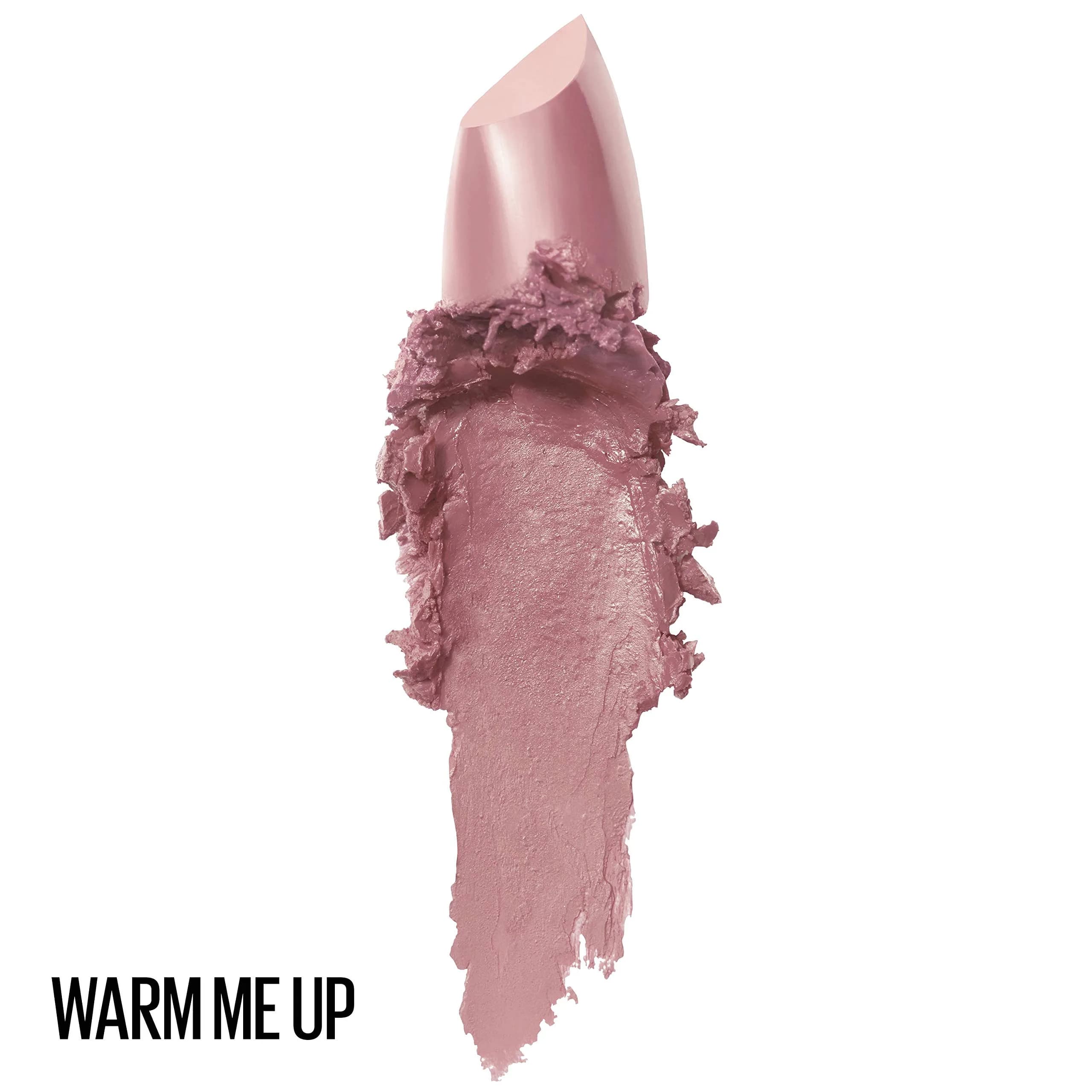 Maybelline Color Sensational Lipstick, Cream Finish, Warm Me Up Nude Pink | Hydrating Creamy Lipstick (0.15 oz / 4.25 g) - view 2