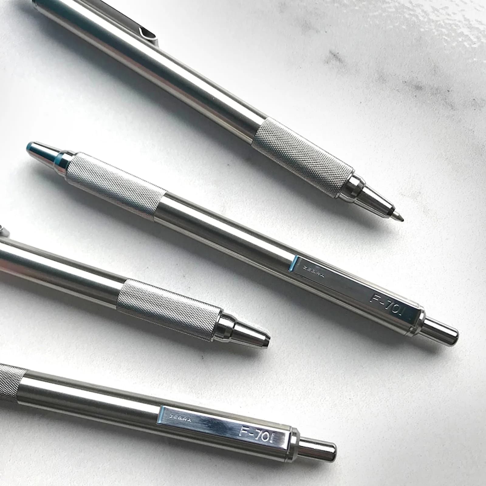 Zebra Pen STEEL F-701 Retractable Ballpoint Pen, Black Ink, 0.8mm, 1-Pack | Smooth Writing Metal Pen - view 4