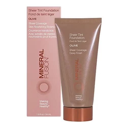 Mineral Fusion Sheer Tint Foundation Olive 1.8 Oz (53ml) | Hypoallergenic & Paraben-Free thumbnail 1