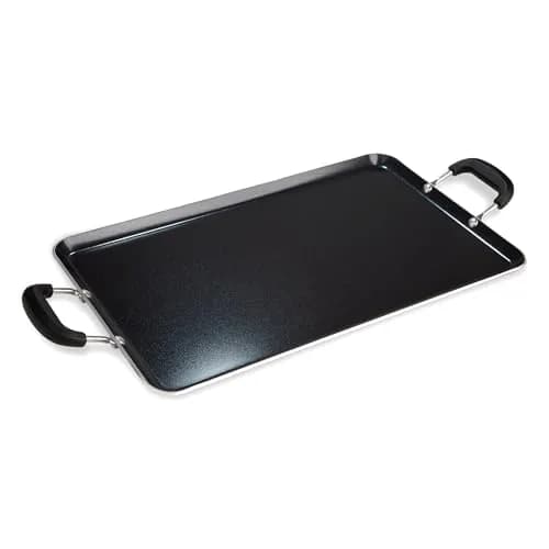 Ecolution Artistry Nonstick Double Burner Griddle 12" x 18" | Easy To Clean, Dishwasher Safe, Cool Touch Handle thumbnail 1