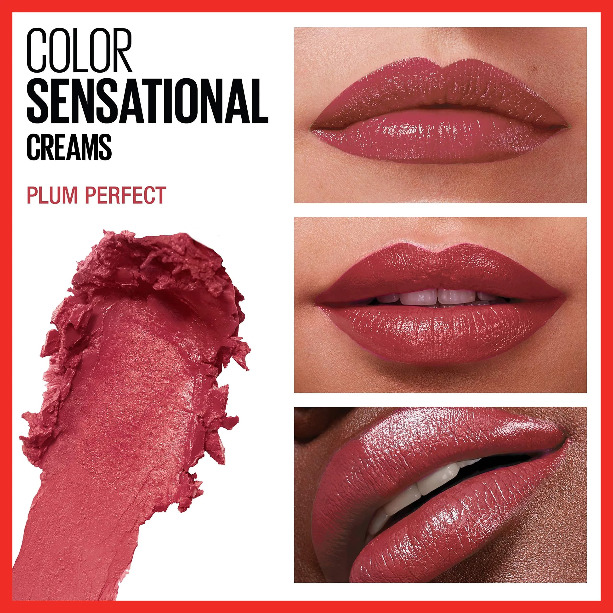 Maybelline Color Sensational Lipstick, Plum Perfect, 0.15 oz (4.25 g) | Creamy Hydrating Lip Color - view 3