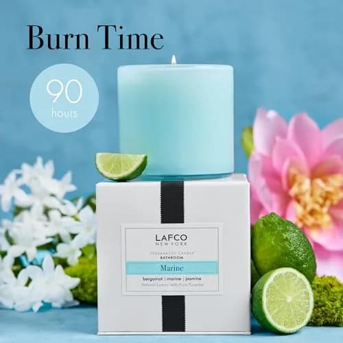 LAFCO NEW YORK Signature Candle, Marine - 15.5 oz - 90-Hour Burn Time - Reusable, Hand Blown Glass Vessel - Made in The USA thumbnail 4