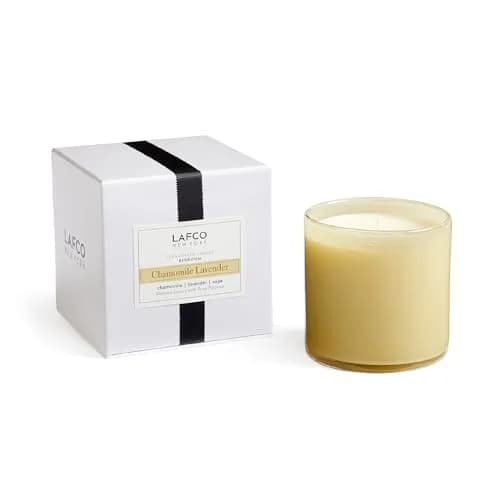 LAFCO NEW YORK Signature Candle, Chamomile Lavender | 15.5 oz, 90-Hour Burn, Reusable Glass Vessel, Made in the USA thumbnail 1