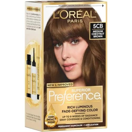 L'Oreal Paris Superior Preference Ultra Light Ash Brown Permanent Hair Color - 1 Count Pack thumbnail 1