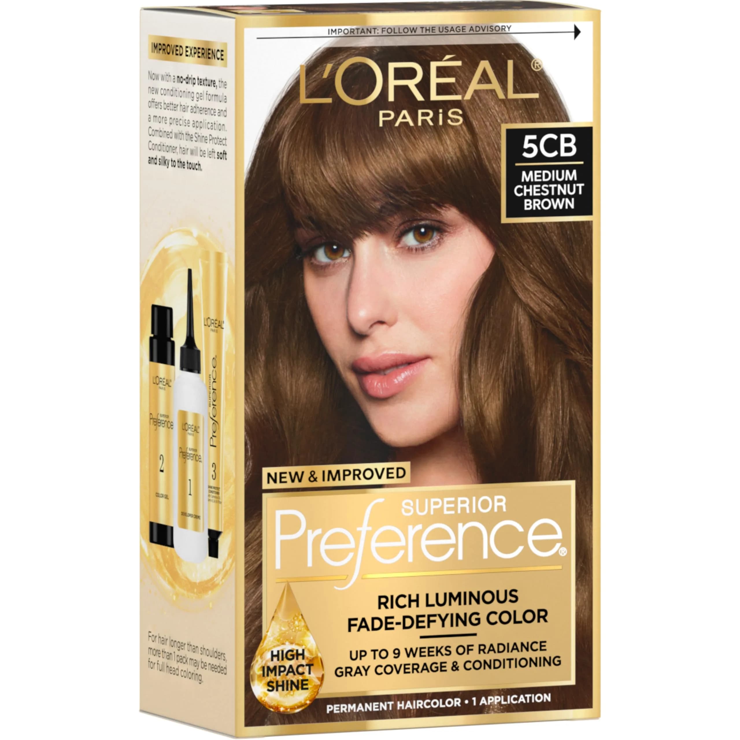 L'Oreal Paris Superior Preference Ultra Light Ash Brown Permanent Hair Color - 1 Count Pack - main product image