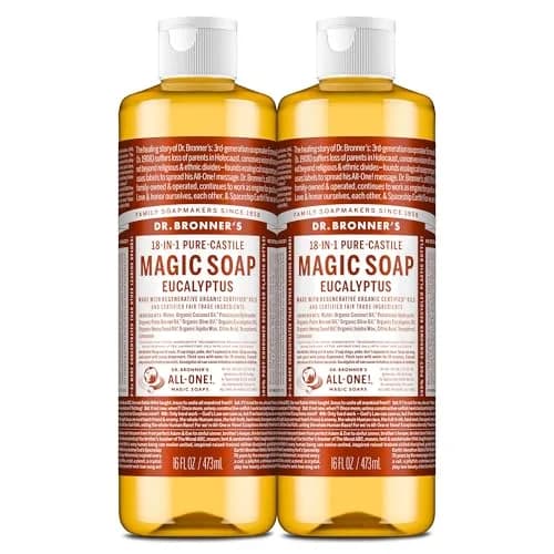 Dr. Bronner's Eucalyptus Pure-Castile Liquid Soap 946ml (32 Fl Oz) | 18-in-1 Uses for Body, Face, Hair & Home thumbnail 1
