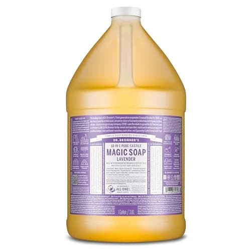 Dr. Bronner's Pure-Castile Lavender Liquid Soap 3.8 L (1 Gallon) | 18-in-1 Uses, Organic & Fair Trade thumbnail 1