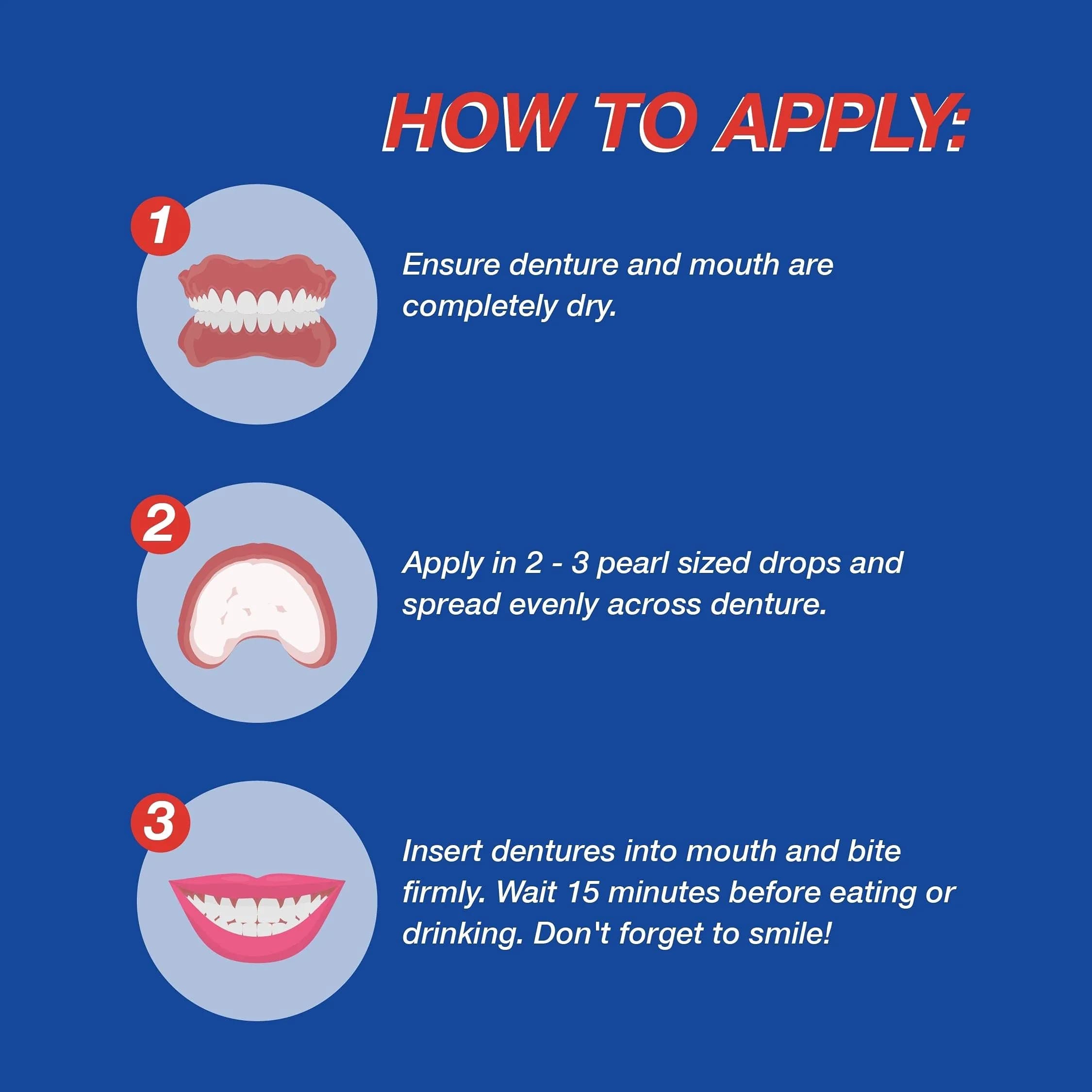 Secure Waterproof Denture Adhesive Cream 2.8 oz (80 ml) | Zinc-Free Extra Strong Hold - view 6