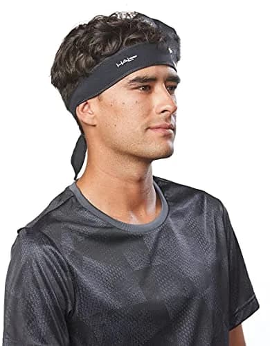 Halo Headband Halo I- Tie Sweatband for Men & Women | Moisture Wicking Dryline Fabric, Pink, One Size thumbnail 6