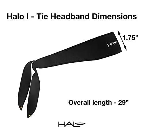 Halo Headband Halo I- Tie Sweatband for Men & Women | Moisture Wicking Dryline Fabric, Pink, One Size thumbnail 2