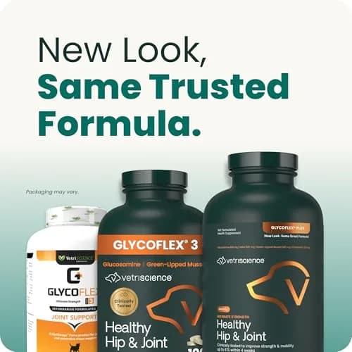 VetriScience Glycoflex 3 Hip and Joint Supplement for Dogs 120 Count | Clinically Proven Dog Joint Support thumbnail 7