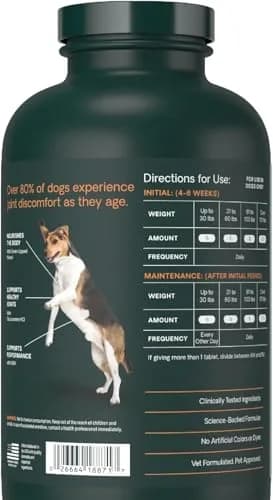 VetriScience Glycoflex 3 Hip and Joint Supplement for Dogs 120 Count | Clinically Proven Dog Joint Support thumbnail 3