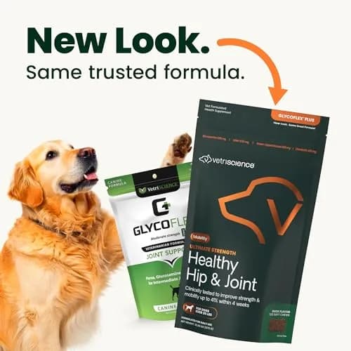 VetriScience GlycoFlex Stage 2 Hip & Joint Chews for Dogs, 120 Count | Promotes Mobility and Protects Joints thumbnail 2