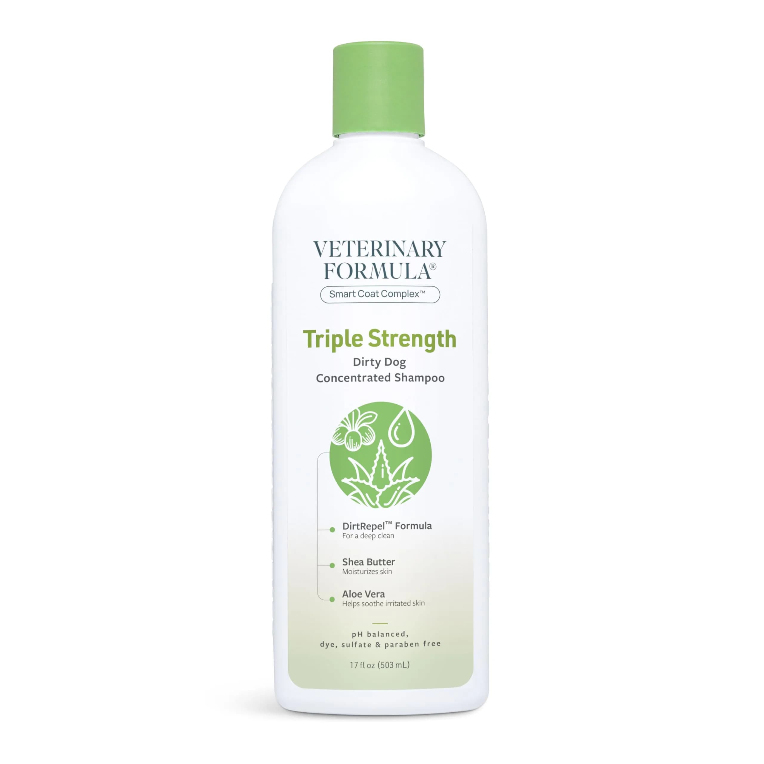 Veterinary Formula Smart Coat Triple Strength Dirty Dog Shampoo, 17 oz | Deep Clean & Moisturize for Heavy-Duty Dog Fur