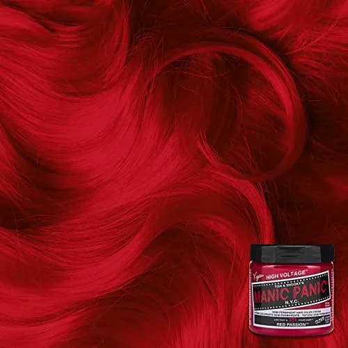 MANIC PANIC Semi Permanent Red Hair Dye, Red Passion, 4 oz | Vibrant, Long-Lasting Color for DIY & Salon Use thumbnail 3