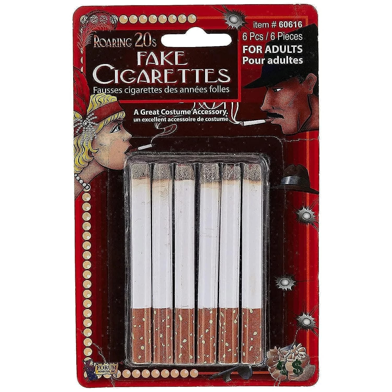 Forum Novelties Fake Cigarettes (Standard) | 12-Pack, Multicolor