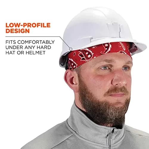 Ergodyne Chill Its 6630 Skull Cap, Terry Sweatband | Sweat-Wicking Summer Headwear for Men thumbnail 5