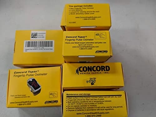 Concord Fingertip Pulse Oximeter with Reversible Display | Accurate Blood Oxygen & Pulse Monitoring thumbnail 6