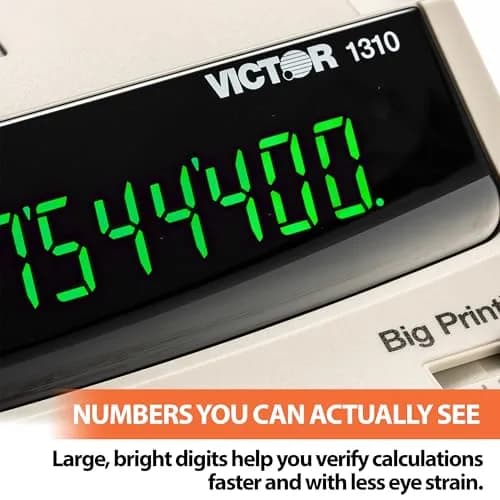 Victor Thermal Printing Calculator 1310 | 12-Digit Big Print & Thermal Ink-Free Printing thumbnail 2