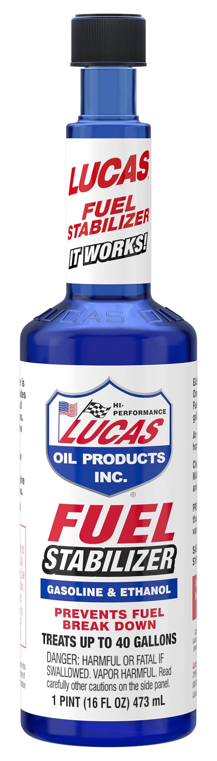 Lucas Oil Fuel Stabilizer 15 oz (443 ml) | Prevents Fuel Degradation & Cleans Fuel Systems — Multi