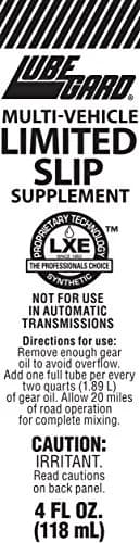 Lubegard 42851 Limited Slip Supplement 4 fl. oz. (118 ml) | Eliminates Differential Chatter thumbnail 6