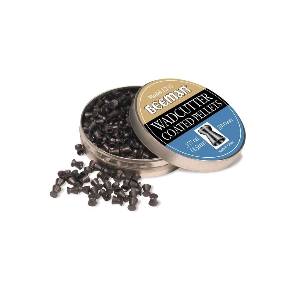 Beeman 1235 Air Guns BBs & Pellets 500 ct | Wadcutter Solid Pellets for Target Shooting — Silver