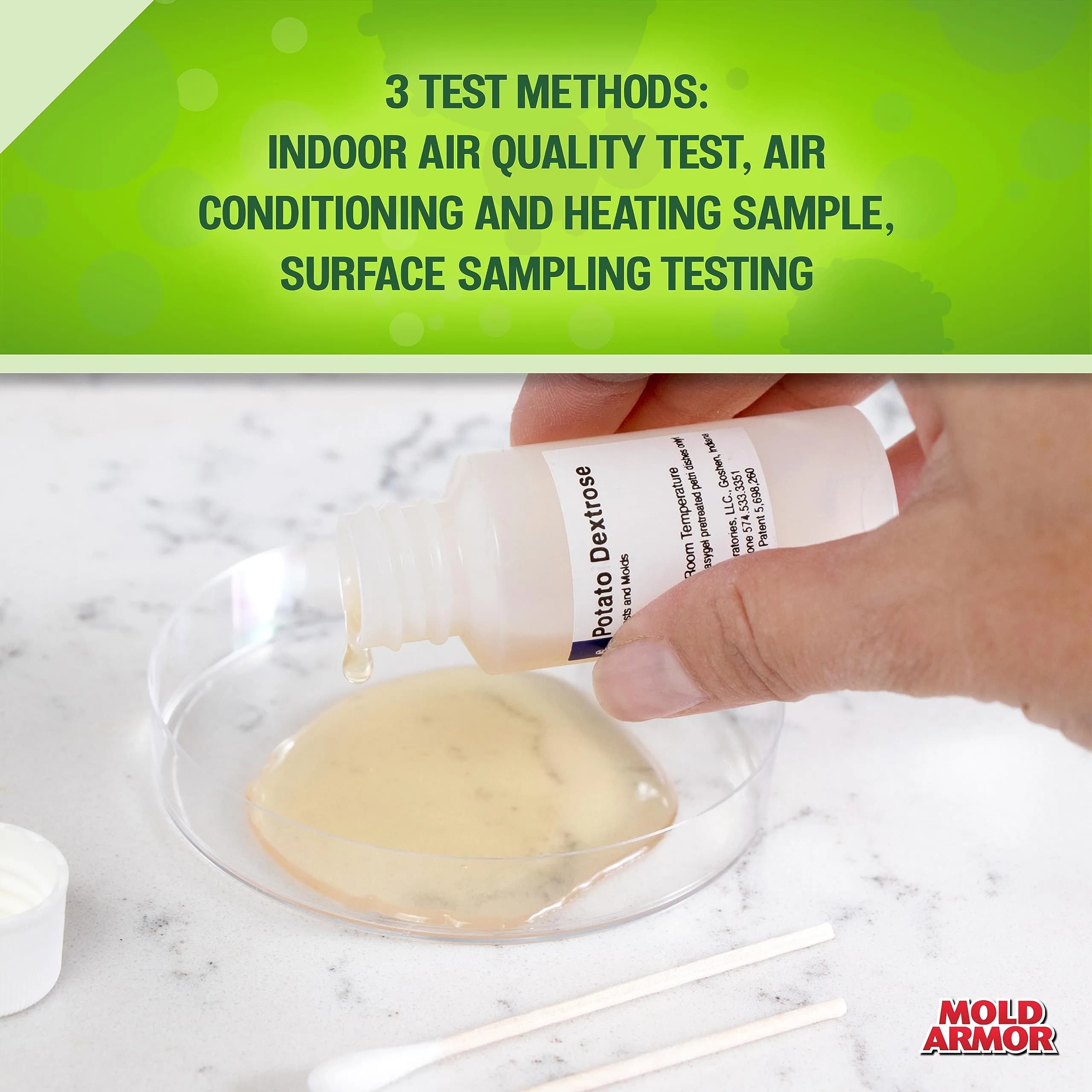 Mold Armor Do It Yourself Mold Test Kit | 48-Hour Results for Indoor/Outdoor Air Quality & Surface Spores - view 5