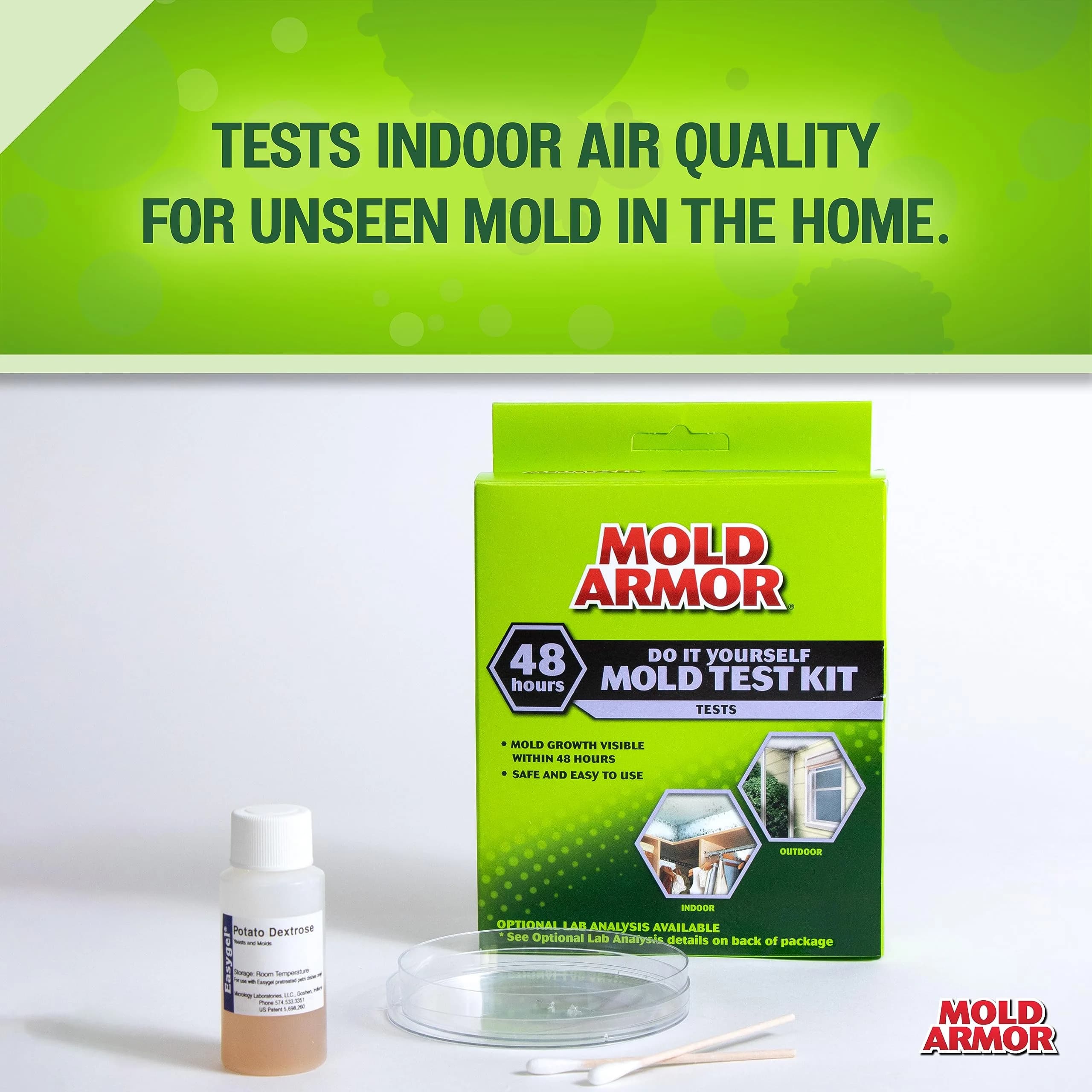 Mold Armor Do It Yourself Mold Test Kit | 48-Hour Results for Indoor/Outdoor Air Quality & Surface Spores - view 6