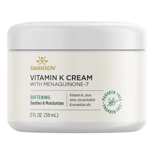 Swanson Vitamin K Cream with Menaquinone-7 59ml | Supports Skin Rejuvenation & Brightening thumbnail 1