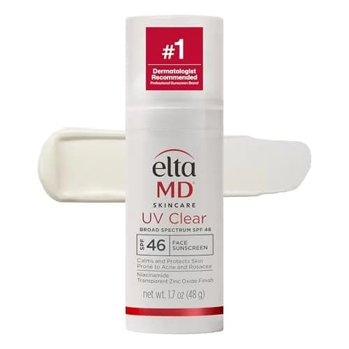 EltaMD UV Clear Untinted Face Sunscreen SPF 46 50ml (1.7 Fl Oz) | Calms and Protects Acne-Prone Skin thumbnail 1