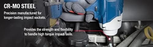 Sunex 2645 1/2 Inch Drive Impact Socket Set 26-Piece, Metric, 10mm-36mm | Heavy Duty Alloy Steel for Automotive thumbnail 9
