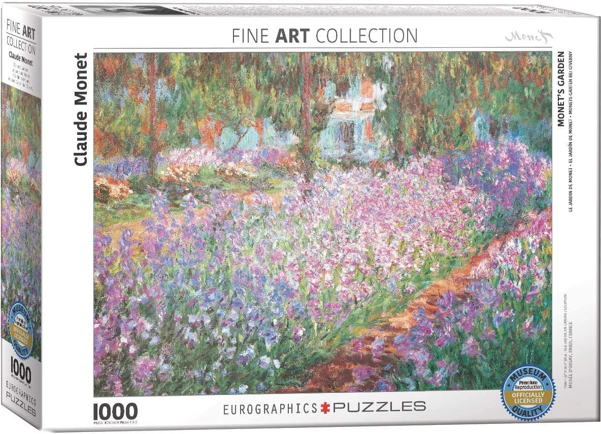 Eurographics Monet's Garden by Claude Monet 1000-Piece Puzzle | Fine Art Jigsaw Puzzle