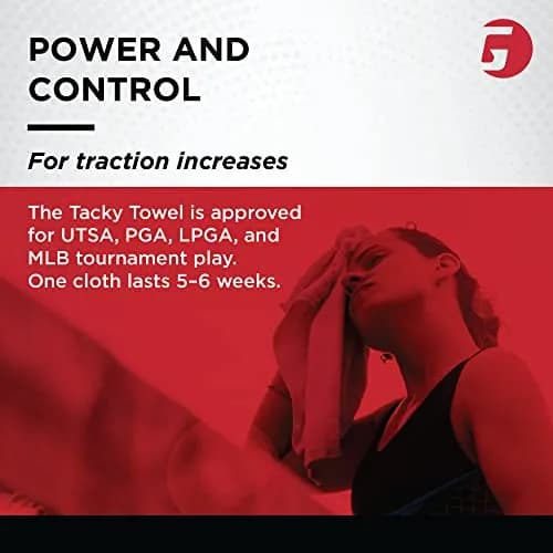 GAMMA Tacky Towel 8"x5" | Non-Toxic Grip Traction Enhancer for Tennis & Golf thumbnail 5