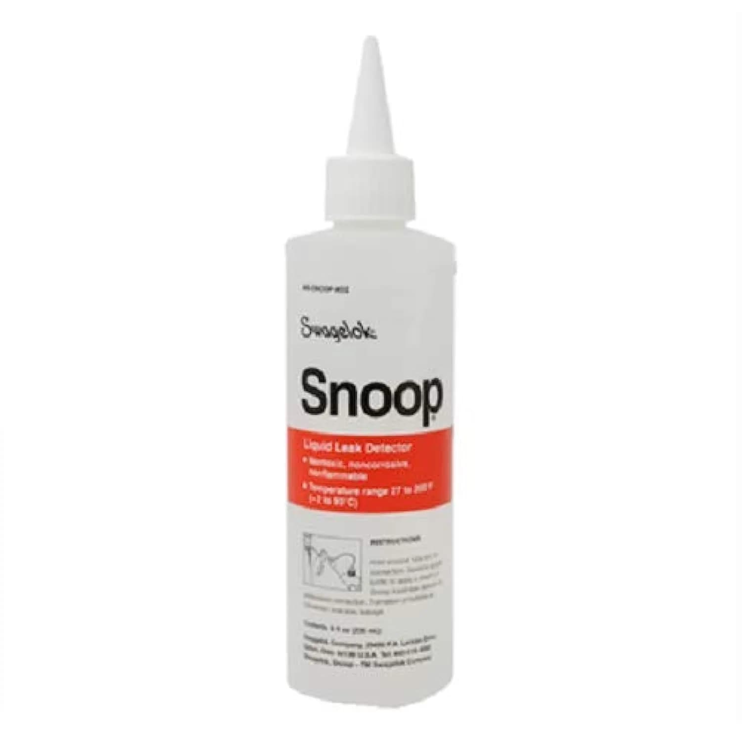 Swagelok Snoop Liquid Leak Detector 237ml (8 fl oz) | Virtually Odorless, Non-Toxic, Dries Clean