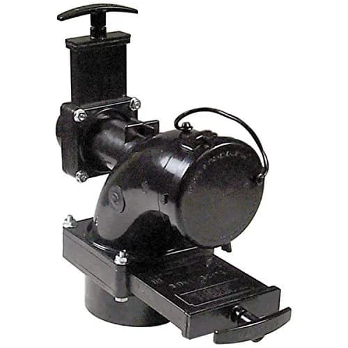 Valterra T68 Rotating Valve 3" Hub x 1-1/2" Hub x 3" Bayonet Cap Black | RV Sewer Fitting for Secure Waste Disposal thumbnail 1
