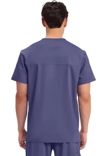 Cherokee WW Revolution V-Neck Scrub Top for Men with 3 Pockets Grape | Professional Medical Uniform thumbnail 3
