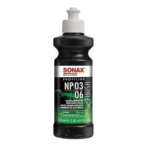 Sonax Nano Polish 03/06 (250 ml) | High-Gloss Car Paint Finish, Silicone-Free, Medium Abrasive (1500 grit) thumbnail 1