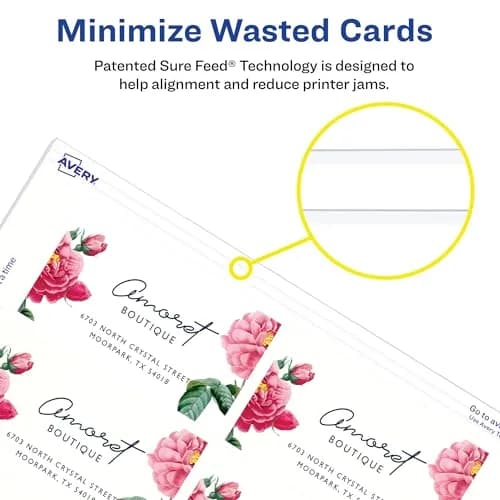 Avery Clean Edge Printable Business Cards 2" x 3.5" (90 Cards) | Inkjet Printer Optimized thumbnail 5