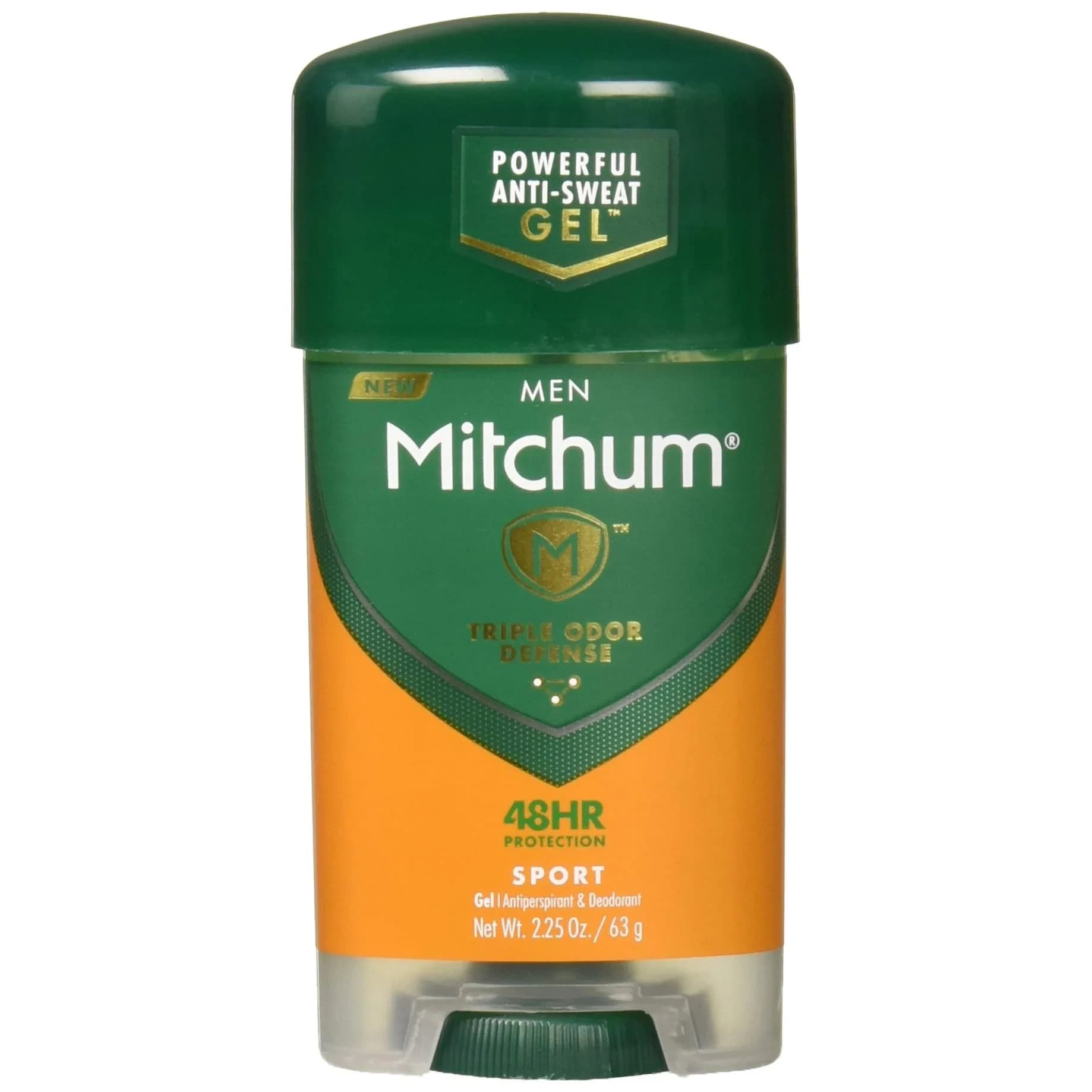 Mitchum Men's Antiperspirant Deodorant Gel, Unscented, 2 Pack | 48-Hour Sweat & Odor Protection — green