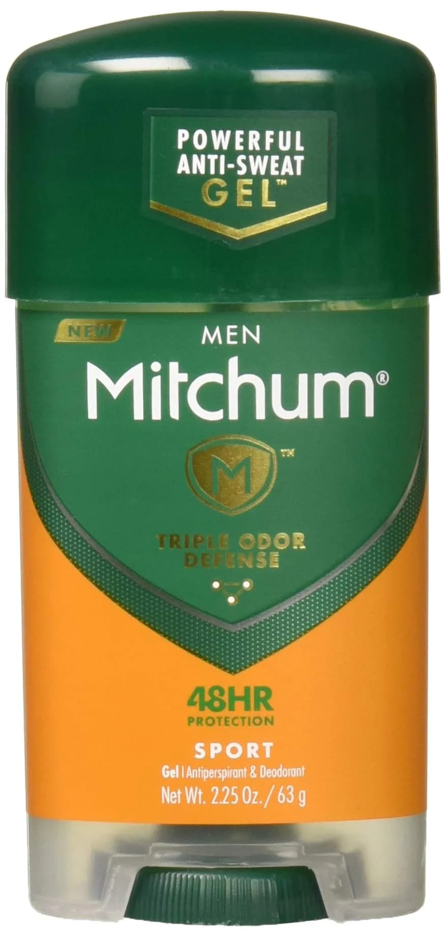 Mitchum Men's Sport Antiperspirant Deodorant Stick 4.5 oz (2-Pack) | Triple Odor Defense Gel — 2.25 Ounce