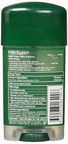 Mitchum Men's Sport Antiperspirant Deodorant Stick 4.5 oz (2-Pack) | Triple Odor Defense Gel thumbnail 2