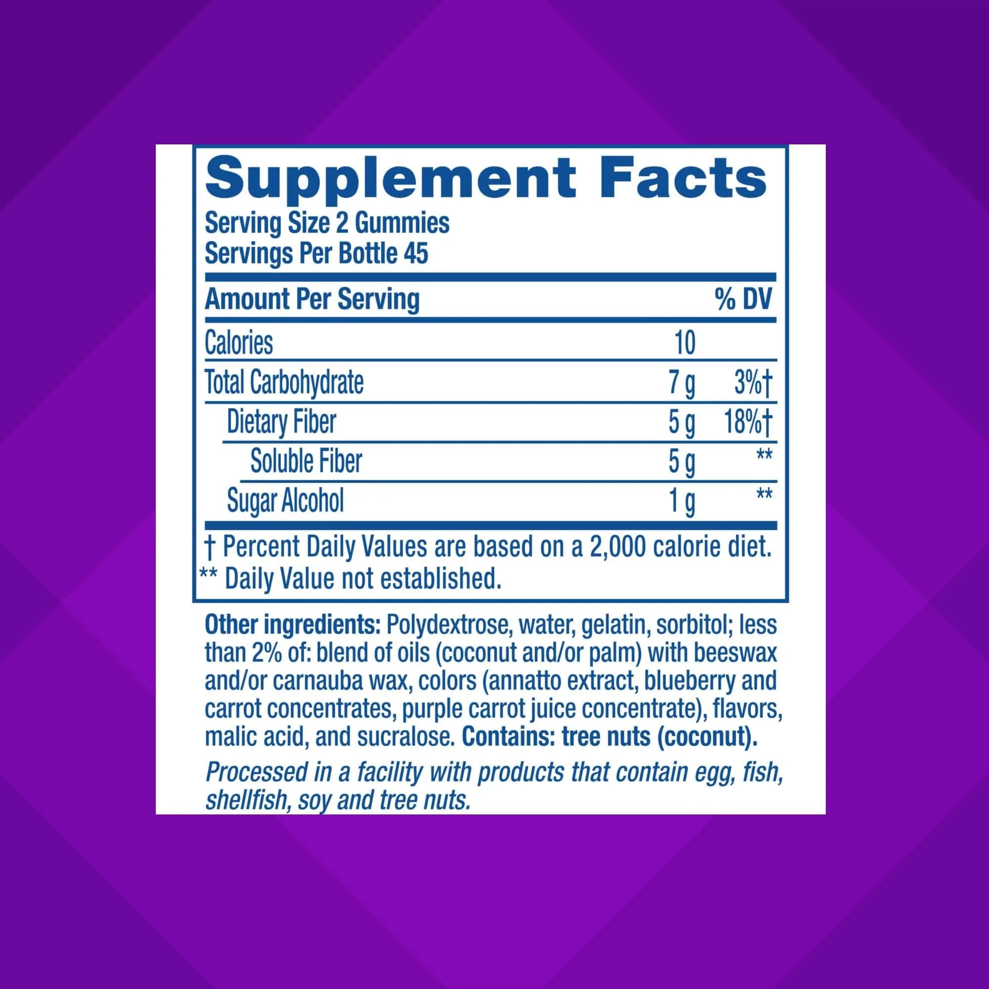 Vitafusion Fiber Well Gummies 90 Count (45 Day Supply) | Sugar Free Fiber Supplement for Digestive Health & Regularity - view 4