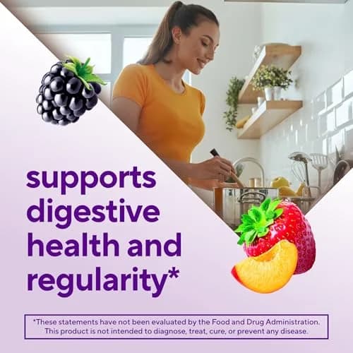 Vitafusion Fiber Well Gummies 90 Count (45 Day Supply) | Sugar Free Fiber Supplement for Digestive Health & Regularity thumbnail 3