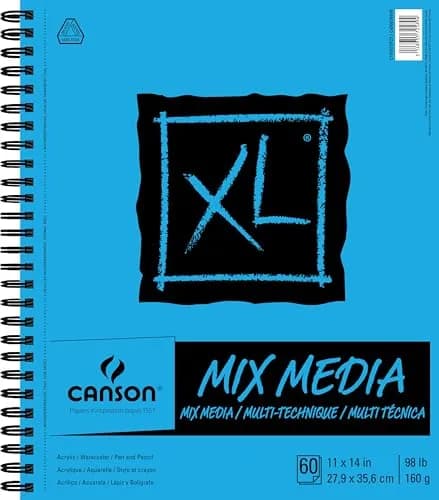 Canson XL Mix Media Pad 11x14 Inches | 60 Sheets of 90lb (160gsm) Paper thumbnail 1