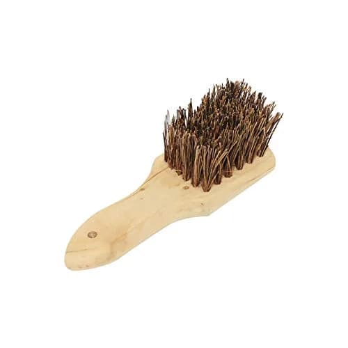 Thunder Group Palmyra Wok Brush with Wooden Handle, 8-Inch (20 cm) | Durable Natural Bristles for Efficient Cleaning thumbnail 1