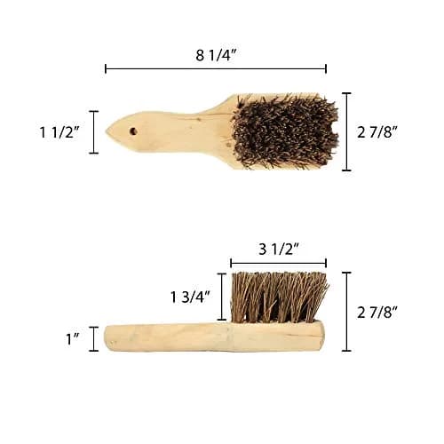 Thunder Group Palmyra Wok Brush with Wooden Handle, 8-Inch (20 cm) | Durable Natural Bristles for Efficient Cleaning thumbnail 2