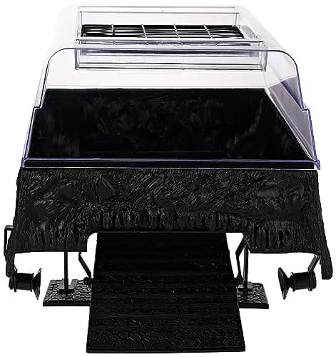 Penn-Plax Reptology Turtle Topper – Above Tank Basking Platform for 55 Gallon Tanks, Black thumbnail 4