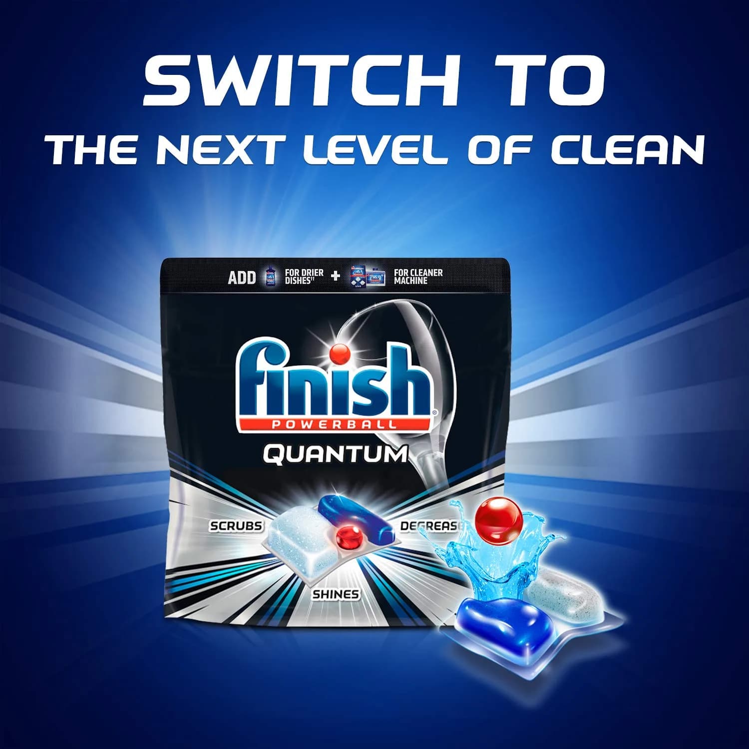Finish Gelpacs Dishwasher Detergent, Orange Scent, 32 Count | World's #1 Recommended Brand - view 6