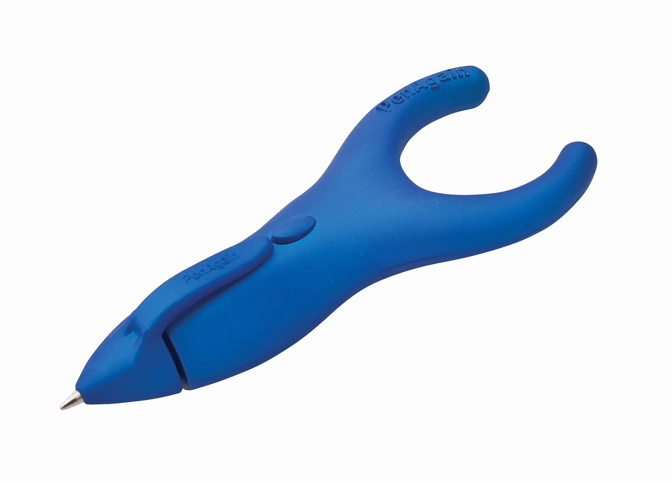 PenAgain ErgoSof Pen Blue, Medium Point, Black Ink | Ergonomic Grip for Arthritis & Carpal Tunnel