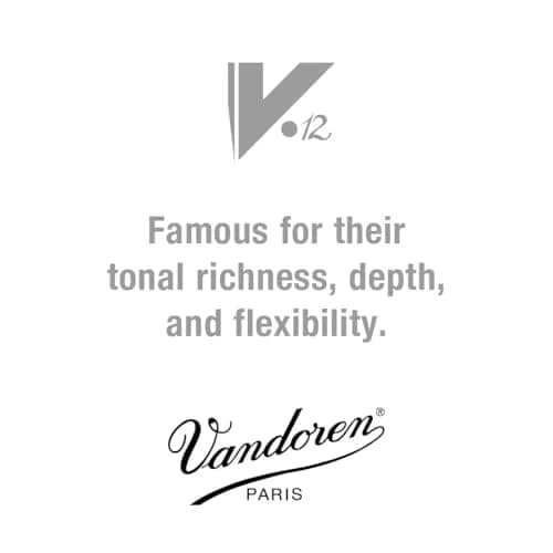 Vandoren CR6125 Eb Clarinet V.12 Reeds Strength 2.5; Box of 10 | Deep Rich Sound for Eb Clarinet thumbnail 2